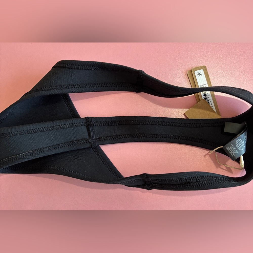 NWT • SKIMS • SIGNATURE SWIM THONG BIKINI BOTTOM • ONYX • XXS - Picture 3 of 4